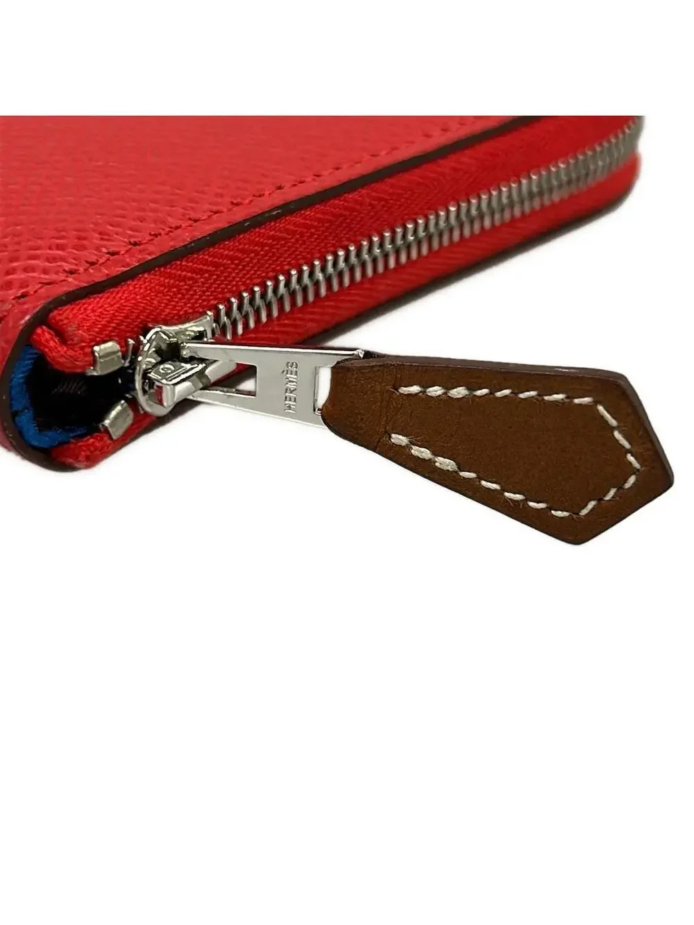 Hermes Azap Compact Silkin Rouge Ladieu #278544H14B